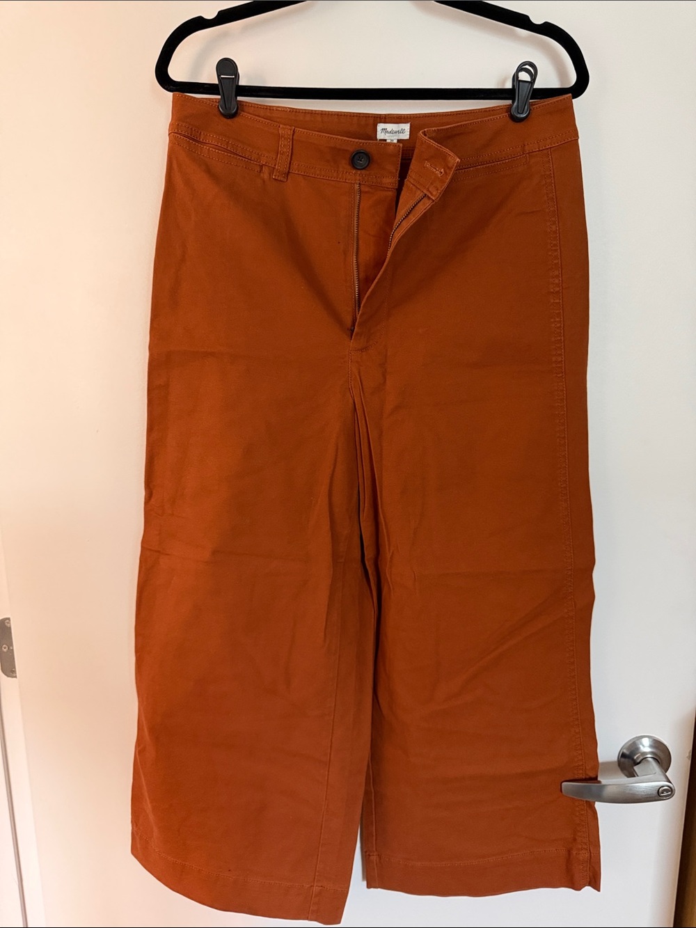 Madewell Burnt Orange Straight-Leg Pants
